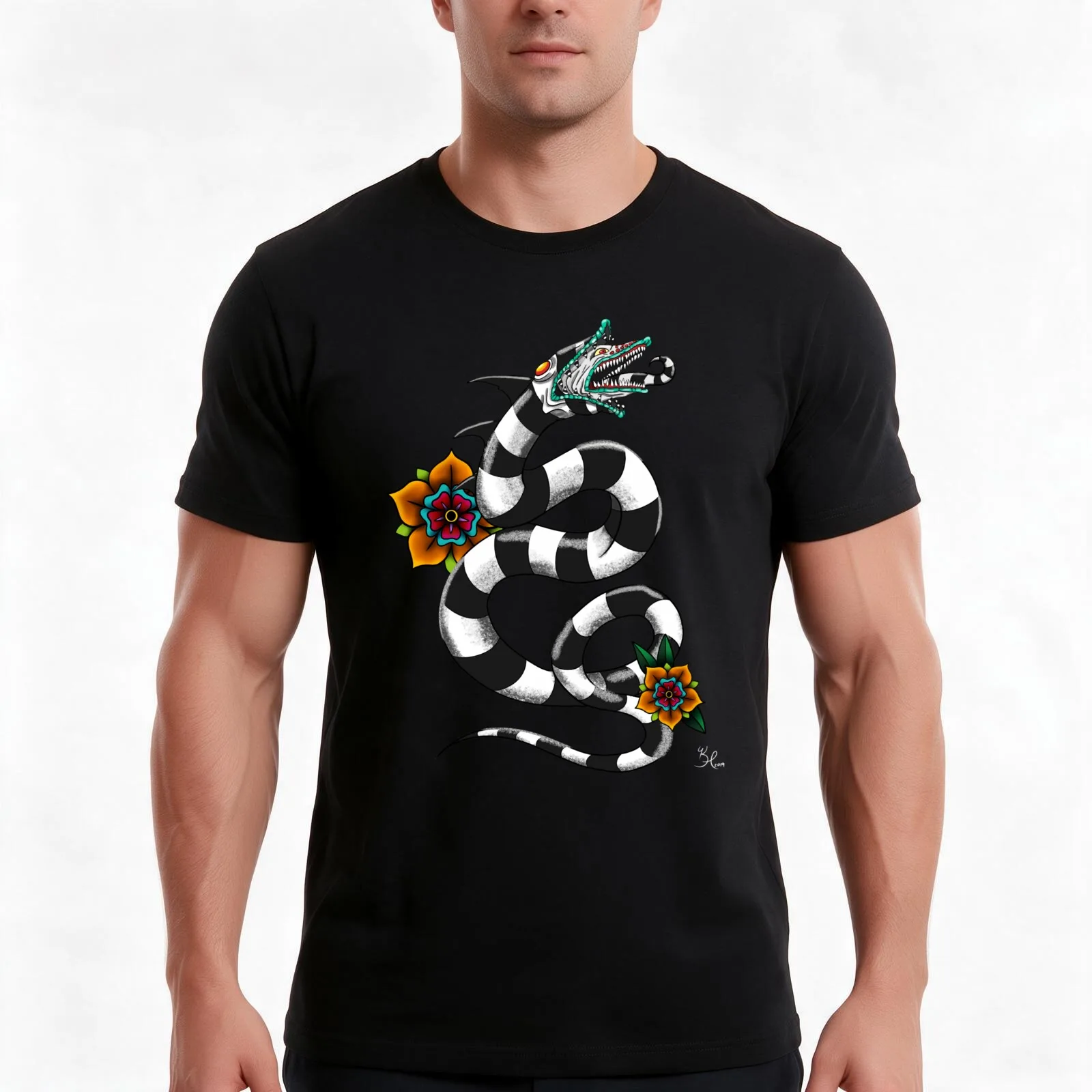 SANDWORM T-Shirt, Summer Casual Cotton Tee, Oversized Streetwear Tops, Vintage Graphic Print, Loose Fit Short Sleeve