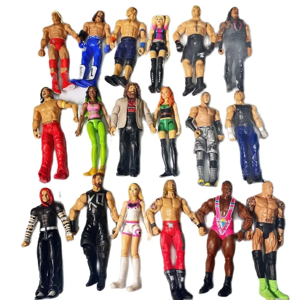 WWE wrestler di alta qualità in plastica action figure bambola giocattolo personaggio figurine flessibili bambini bambini collezione giocattoli