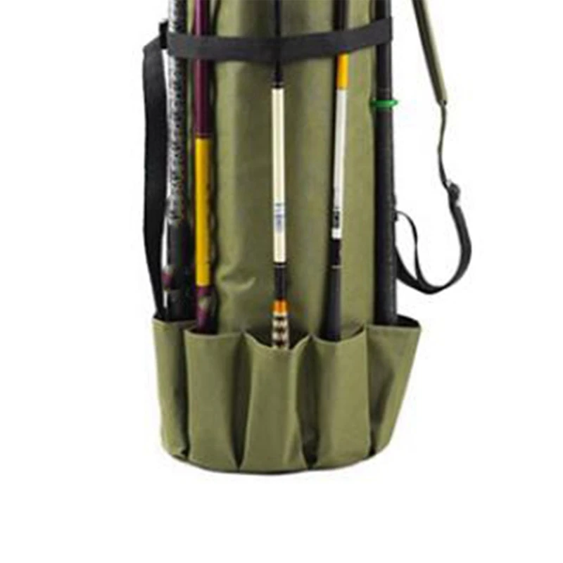 

1.15M Large-Capacity Multifunctional Fishing Bag Fishing Gear Storage Bag One Shoulder Hand Fishing Rod Bag Green-ABWY