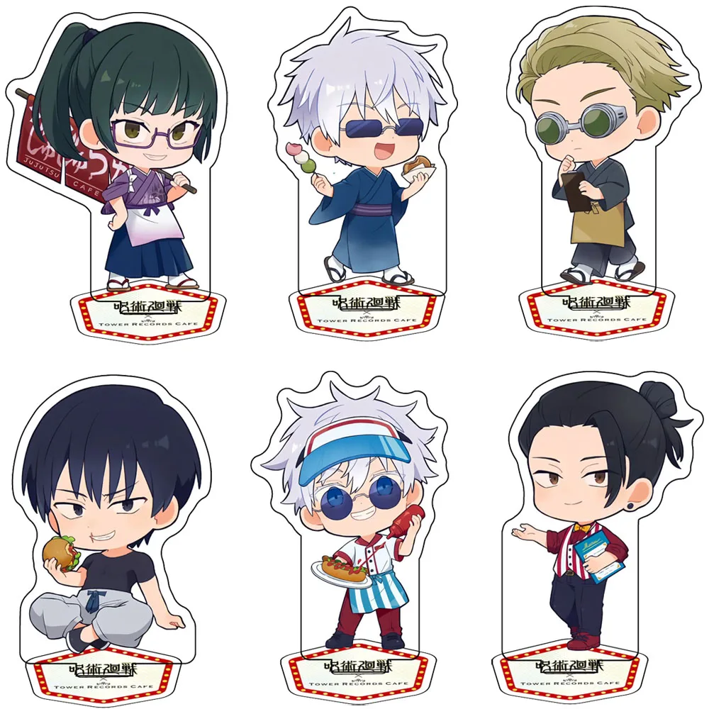 Figura de Anime Jujutsu Kaisen de 8cm, Choso Zenin Naoya Nanami Kento, Mini Soporte Acrílico, Adornos, Colecciones de Muñecos, Regalos