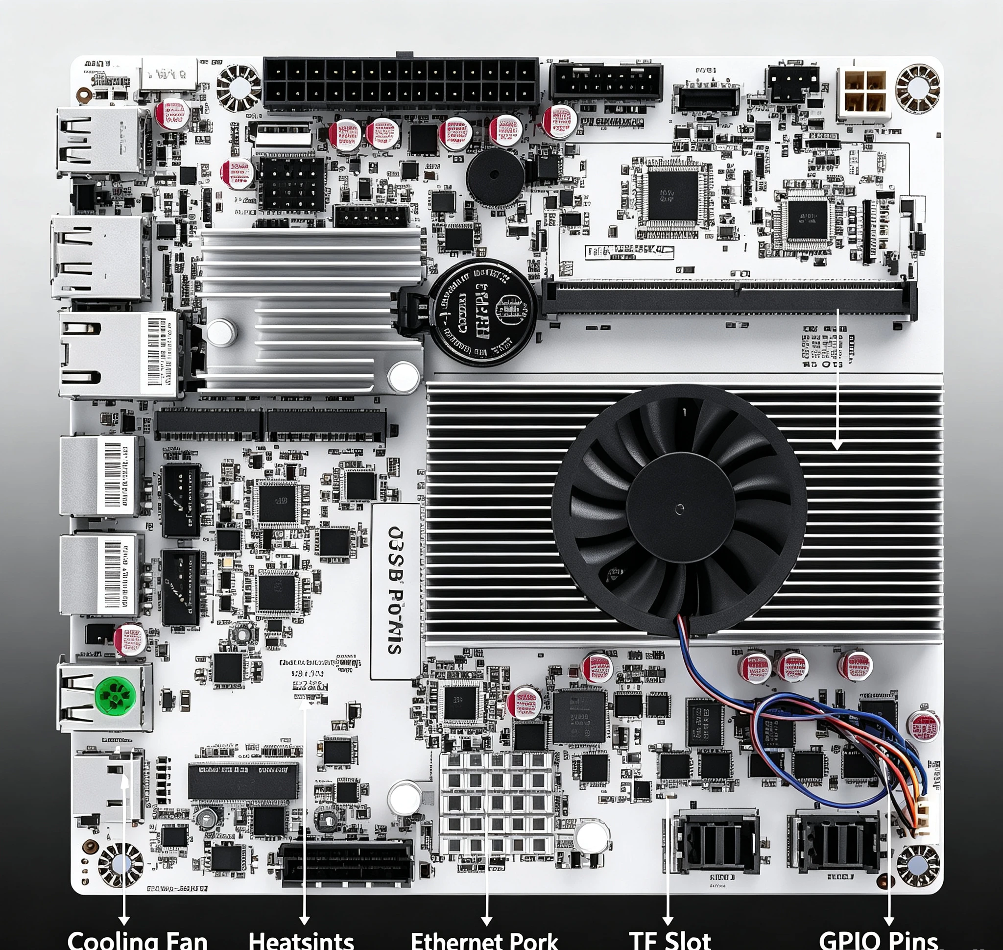 N150/N355 Mini ITX NAS Motherboard, M.2 NVMe Slot + 10G Ethernet Port, PCIe Expandable 6/8 Disk Storage Mainboard