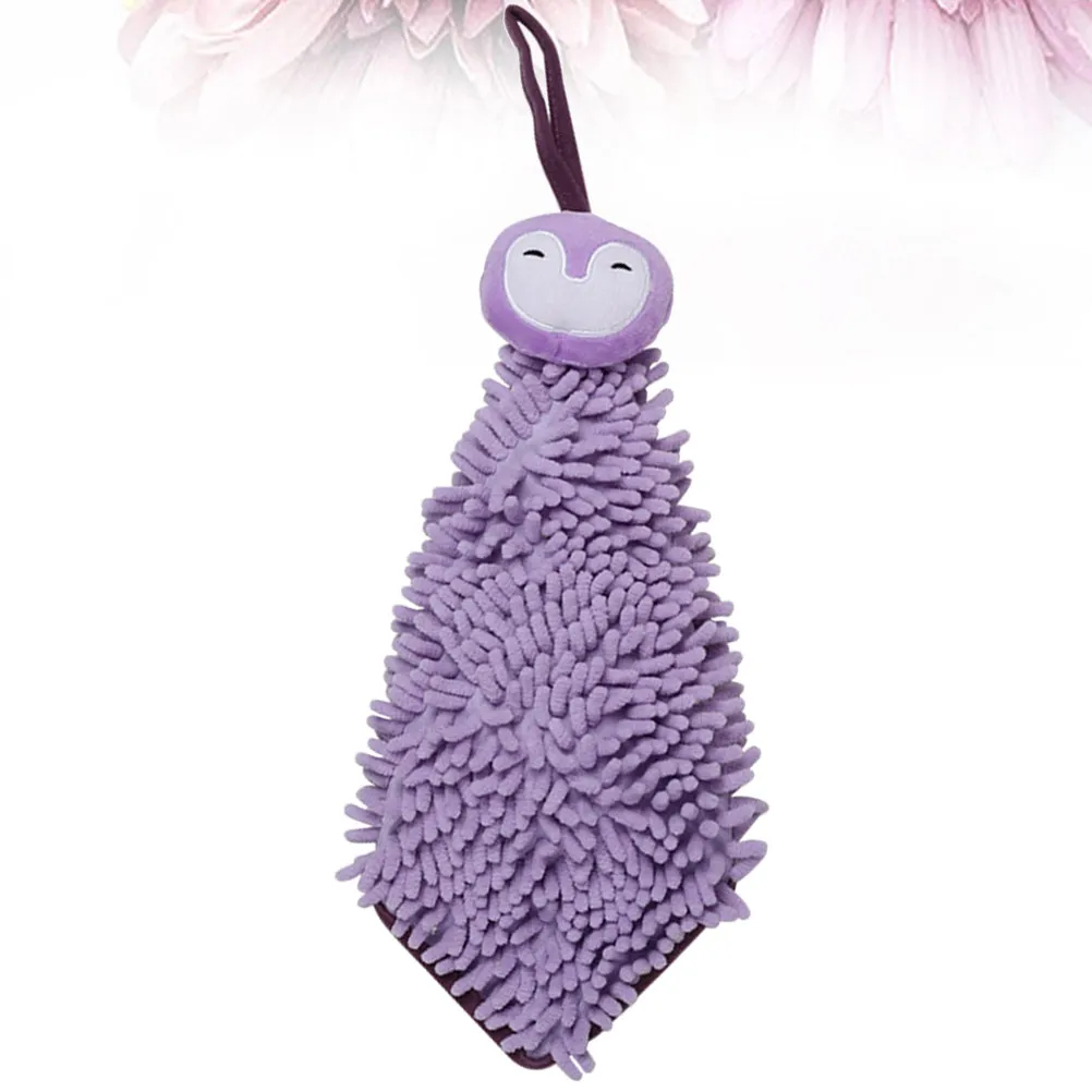 1Pcs Creative Hanging Square Towel High Absorption Microfiber Tough Texture Non Shedding Comfortable for Kids Home Use