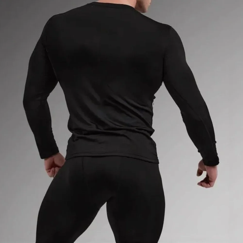 Men\\\'s Warm Base Layer Set Fleece Lined Thermal Underwear and Bottom for Motorcycle Riding Skiing Winter Outdoor Activities