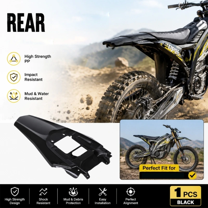 M76E Rear Wheel Motorcycle Mudguard, Removable for Routine Cleaning