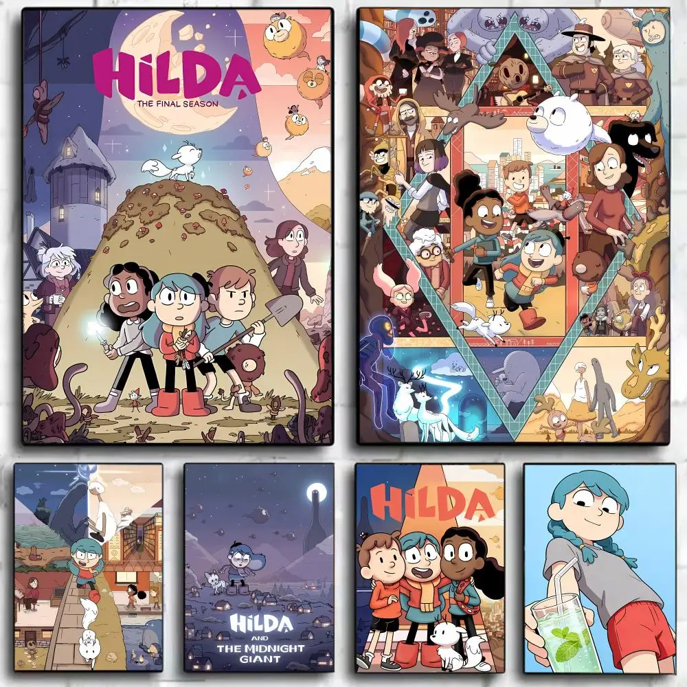 Whimsical Comic Brave H-Hilda Poster Wall Art Print Decorative Mural Home Decor Gift Unframed