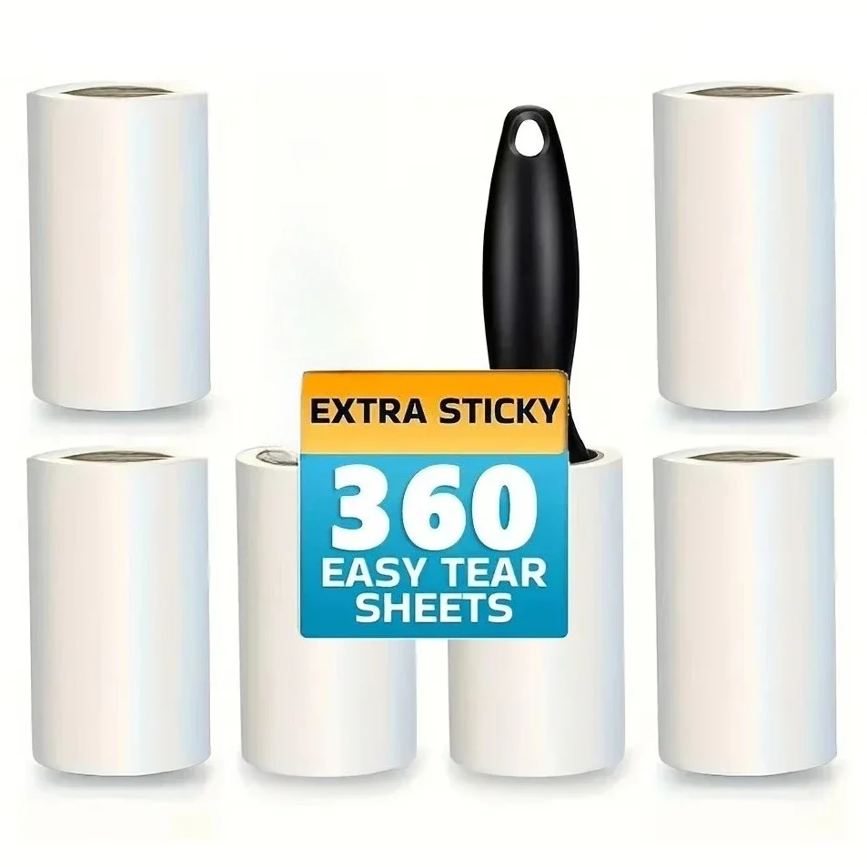 NEW Ultra Sticky Adhesive Lint Roller Pet Hair Fur Remover for Clothing Furniture Carpets Car Interior Home Office Cleaning Tool