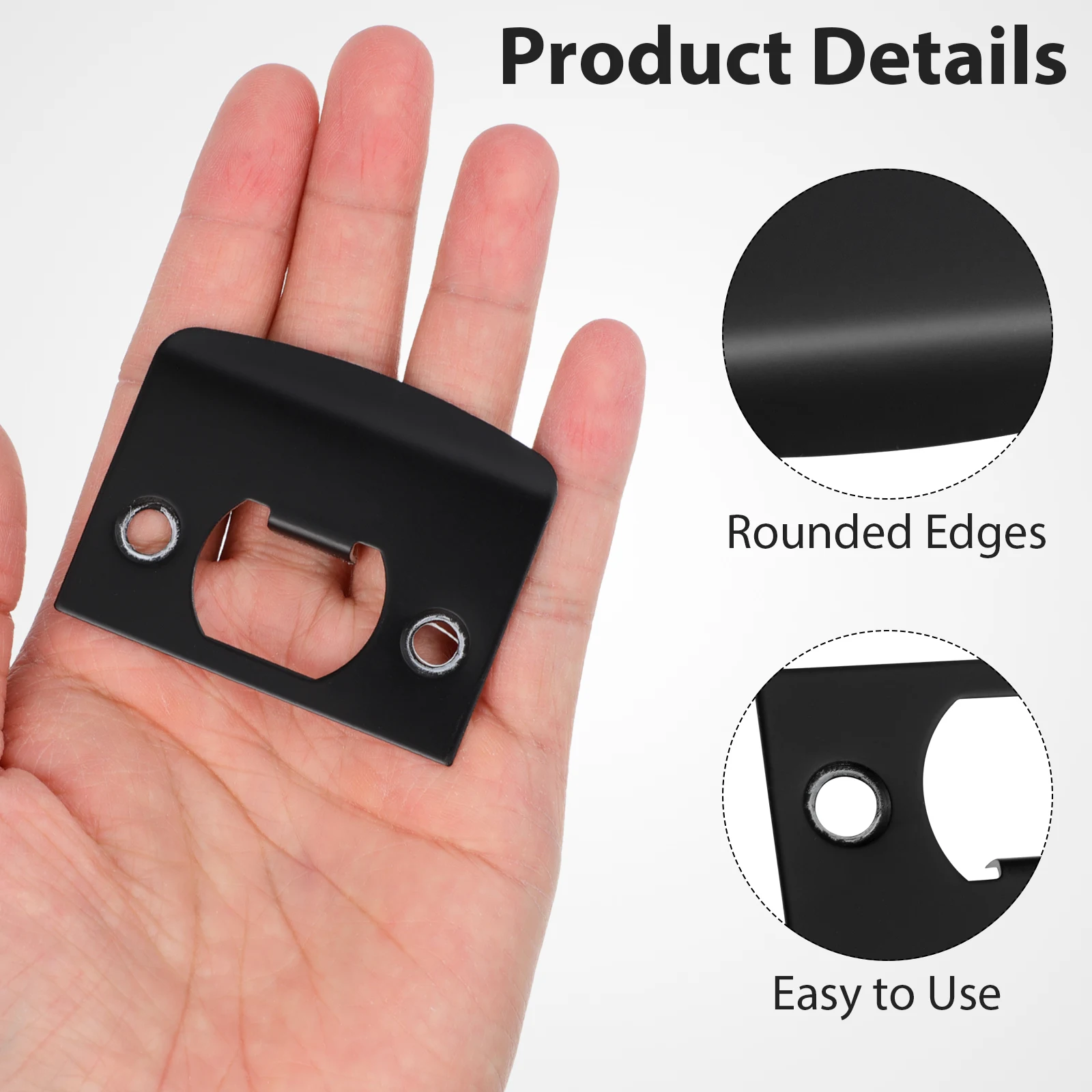 4Pcs Deadbolt Strike Plate Heavy Duty Door Reinforcement Secure Lock Installation Hardware Deadbolt Strike Plate