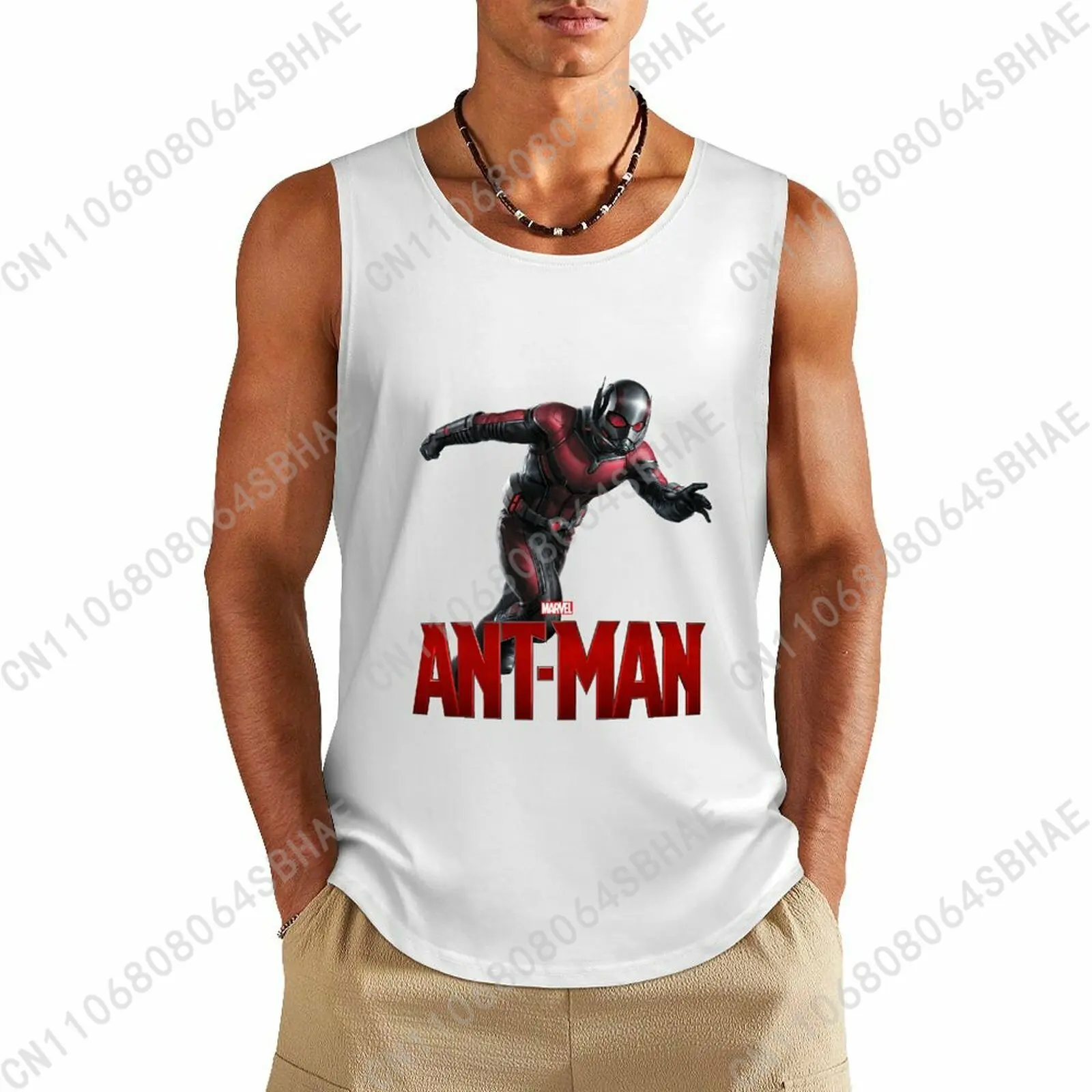 

Marvel Ant Man Custom Pattern Mens Cotton Tank Top Cotton Sleeveless Shirt Men Undershirt Personalized Gifts Cosplay