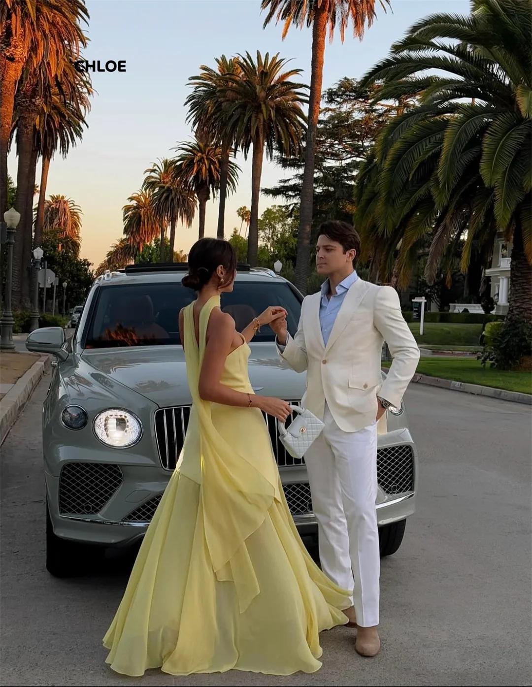 Gaun Prom Off-shoulder 2025 Gaun Malam Mewah Elegan untuk Acara Khusus Gaun Pesta Custom Made Model A Shawl