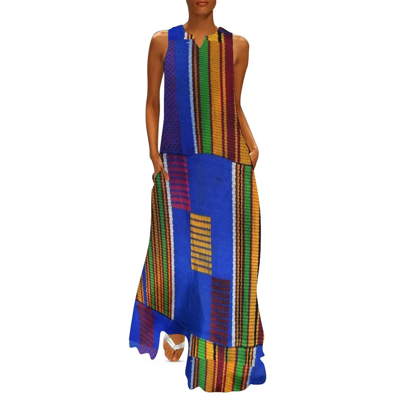 Kente Cloth Ghana West African Print Long Dress dress Prom gown Party dresses for women summer dress woman 2025 trendy