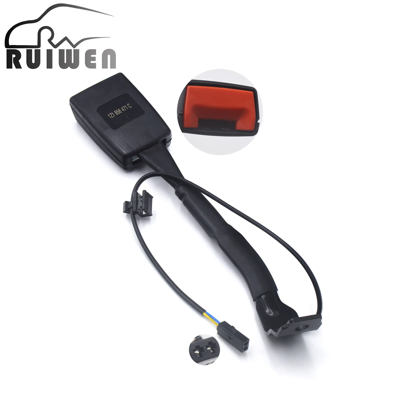 1Z1858471C لسكودا اوكتافيا II حزام قفل تحذير خلفي الاتصال 2004 2005 2006 2007 2008 2009 2010 2011 2012 1Z1 2013 C #1