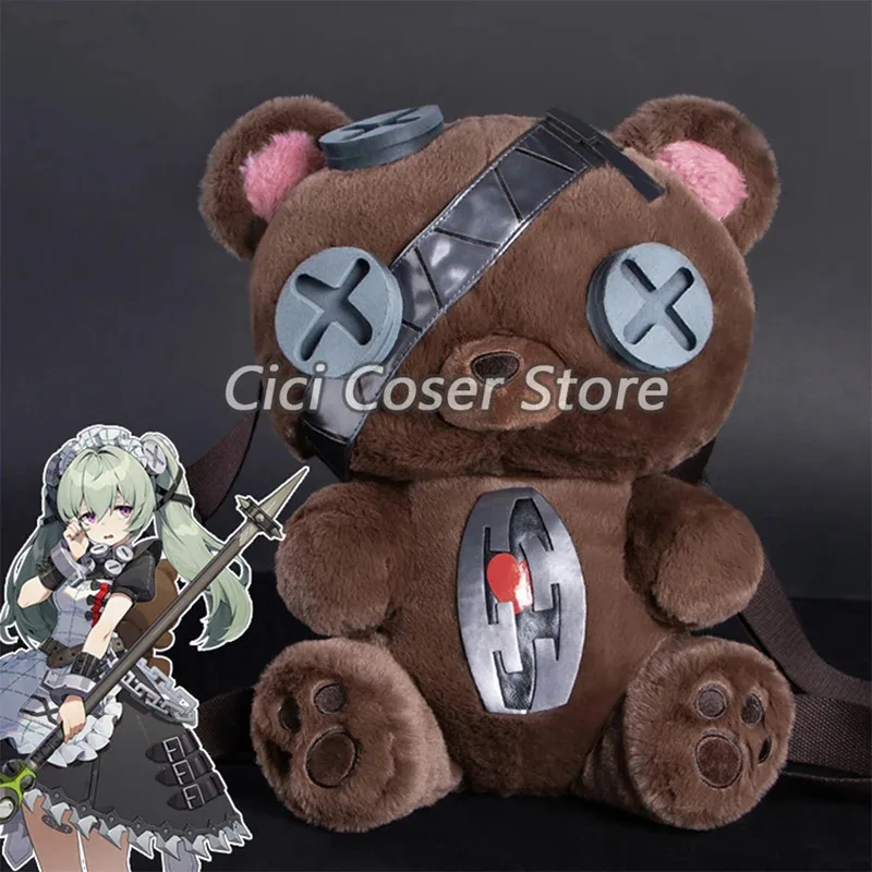 

qq28LQGame Zenless Zone Zero Corin Wickes Косплей Костюм горничной Аксессуары Бурый медведь Сумка на плечо Хэллоуин Вечеринка Ролевая игра Назад