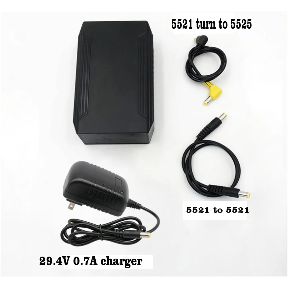 NEW 24V 12v 5V 18650 Lithium Li ion Battery pack 7S1P DC 12V 24V and USB 5V Mobile power With 5521 5525 Reserve batteries