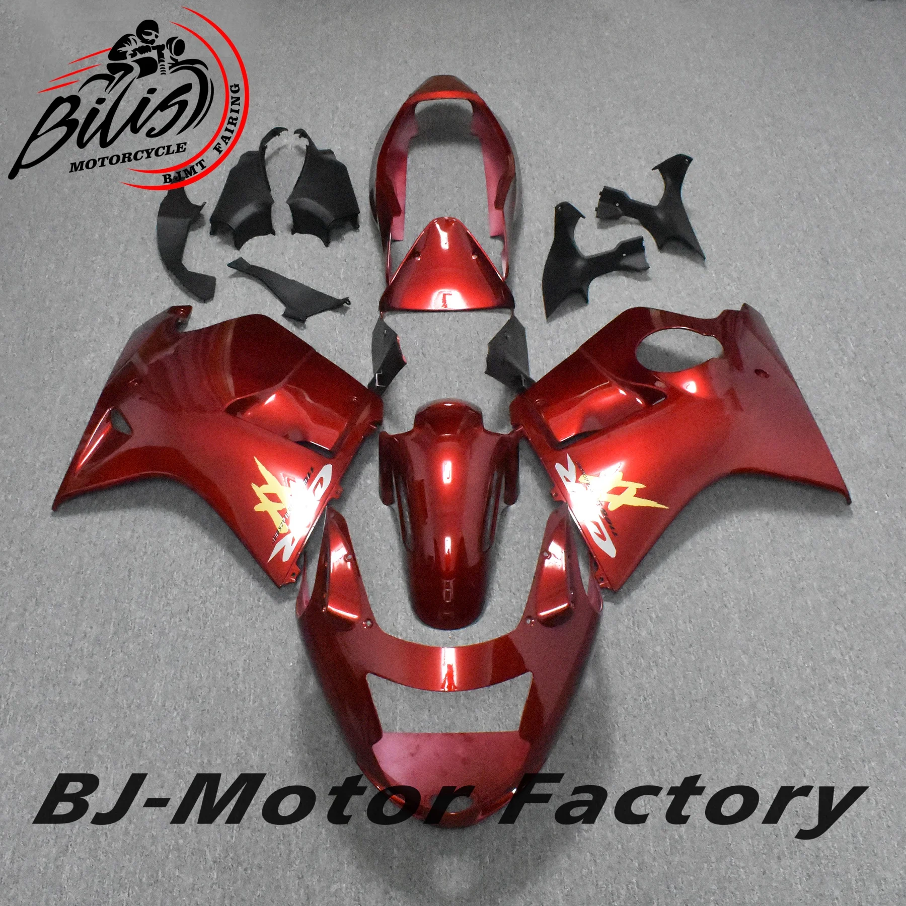 

Motorcycle ABS Plastic Bodywork Full Fairing Kit For 1997 To 2007 HONDA CBR1100XX CBR1100 Blackbird CBR Black Gold