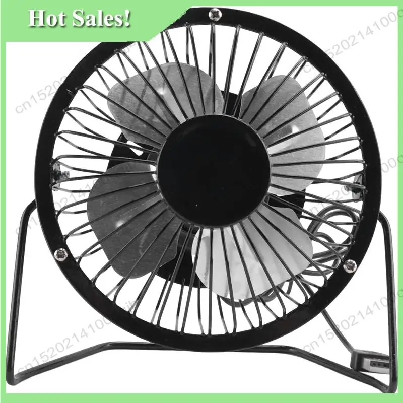

-FDDT 5W 5V Solar Panel Powered Fan, Mini Portable Ventilation Cooling Fan 4-Inch USB Portable Fan For Camping Yacht Dog House