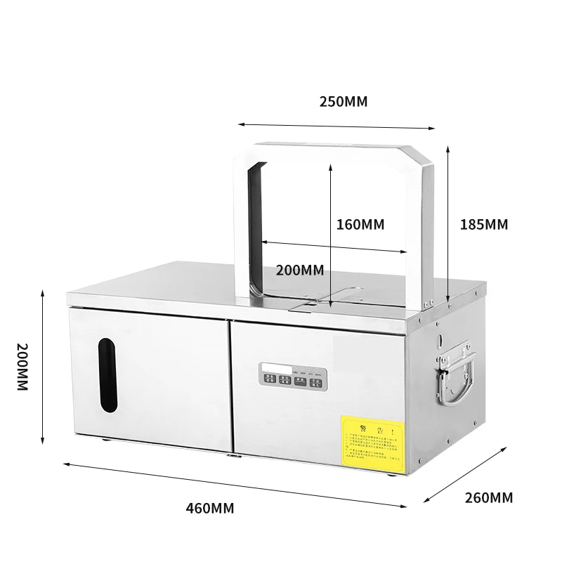 Automatic OPP Strapping Belting Machine Hot melt OPP Tape Banding Commercial Vegetable Plastic Strapping Machines Ham Sausage