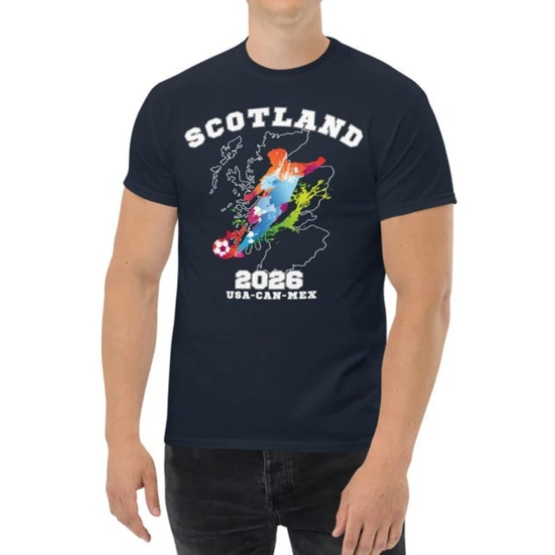 

Футболка Шотландии, футболки с рисунком Шотландии 2026, винтажная футболка с флагом Шотландии, уличная одежда, Cottron, подарок для фаната с короткими рукавами