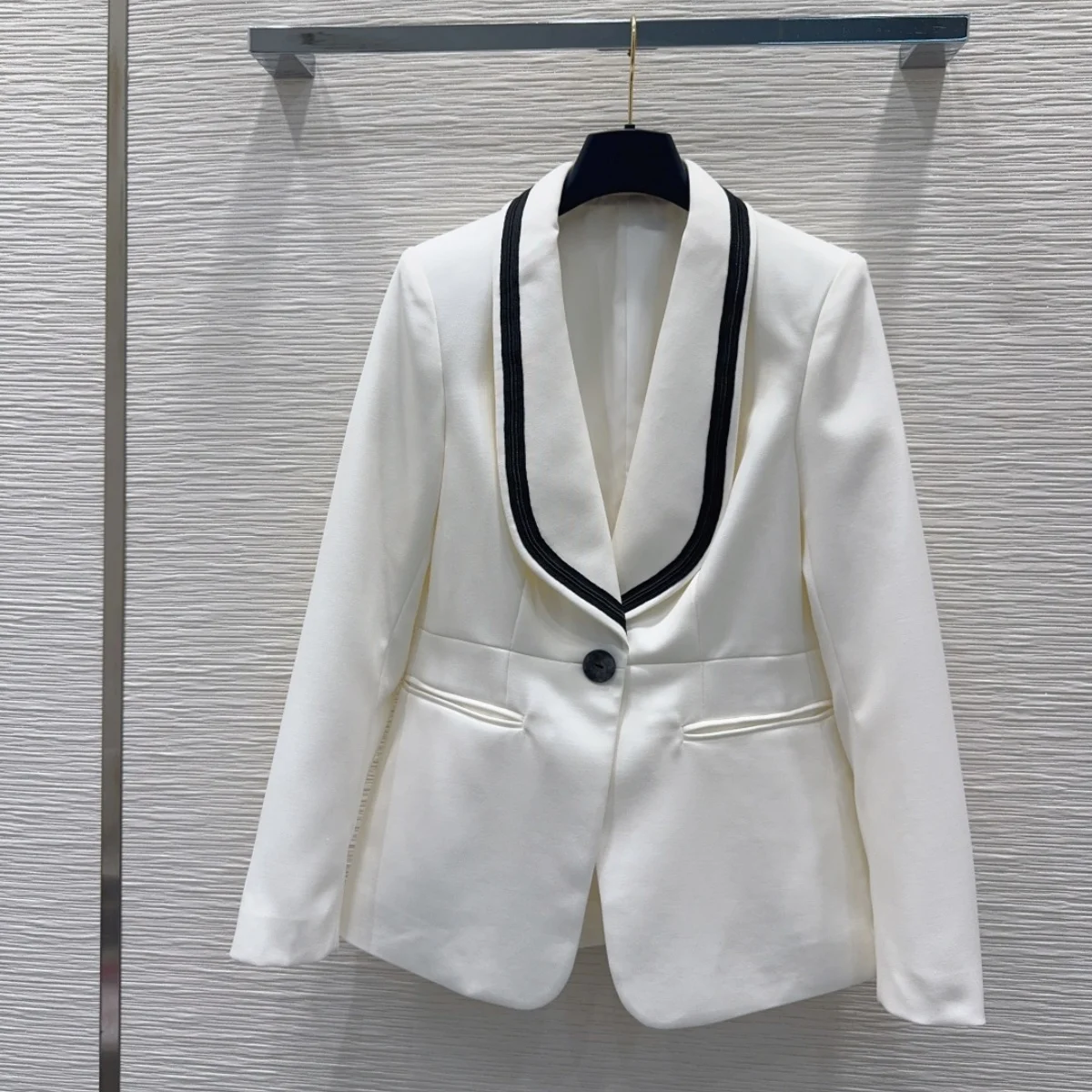 2026 High quality women's single button waist slimming single piece small suit--2691163