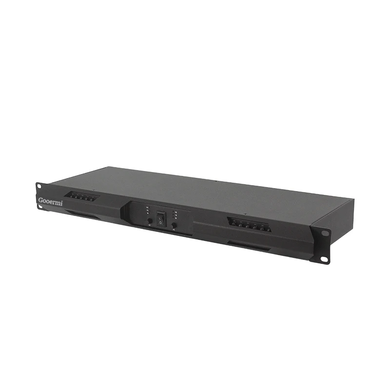 Gooermi 2/4 Channel Professional Digital Power Amplifier With Power Switch Volume Adjustment Knob For Speaker Stage DJ