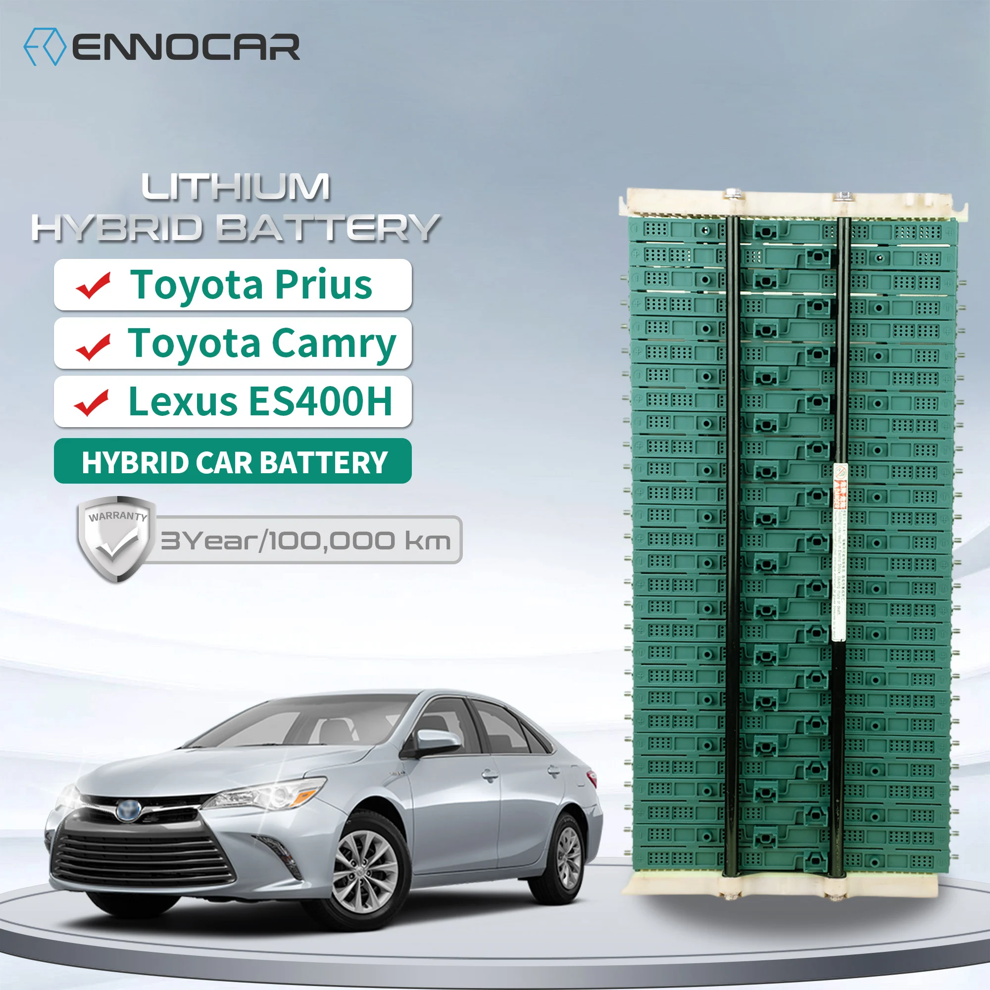 

Ni-mh Cell 7.2V 6.5Ah Hybrid Car Lithium-ion Battery Pack For Prius Gen 2 3 Auto 2004 To 2015 Hybrid Battery