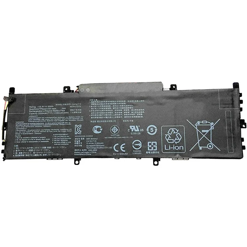 

Оригинальный аккумулятор C41N1715 для Asus Zenbook 13 UX331UA UX331UN UX331FN U3100FN