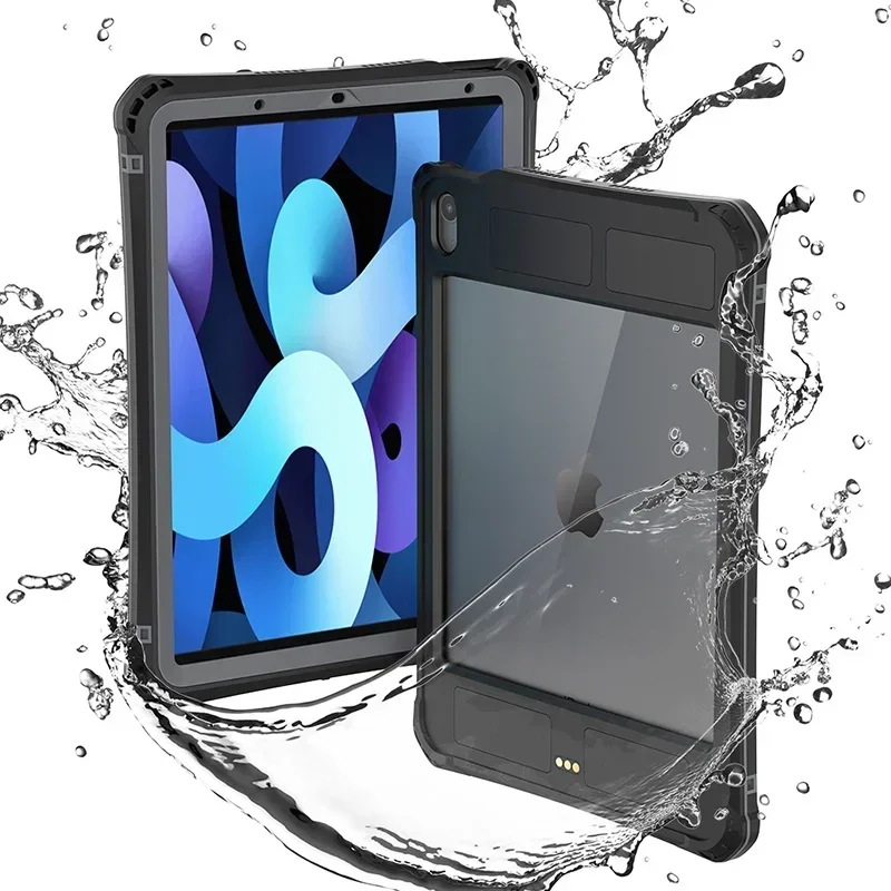 IP68 Real Waterproof Case For iPad Mini 7 6 5 A16 10th Air 4 5 2022 Pro 11 Air 11 M2 M3 Full Protection Clear Cover Tablet  Capa