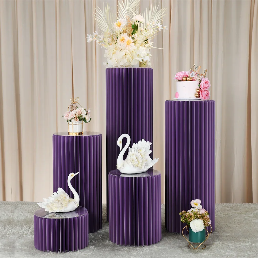 Folding Column Window Exhibition Display Prop Home Ornament Wedding Roadway Decoration Dessert Table Birthday Party Scene Layout