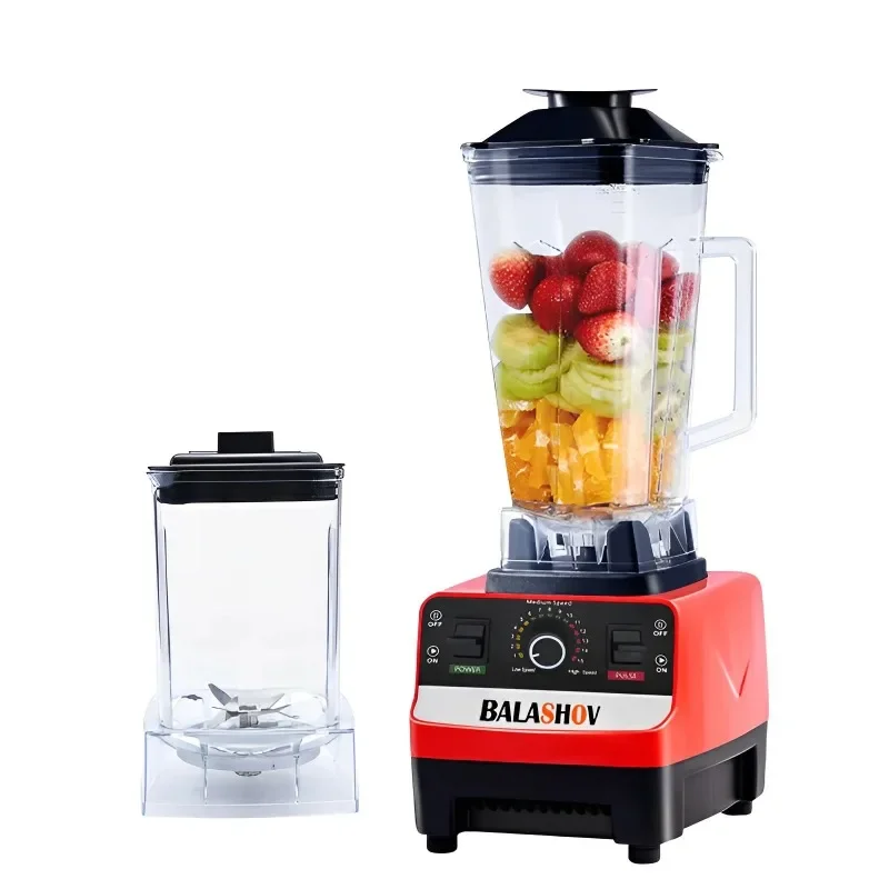 High Power Food Processor 2000W Stationary Blender Heavy Duty Commercial Mixer Ice Smoothies Appliances for Kitchen