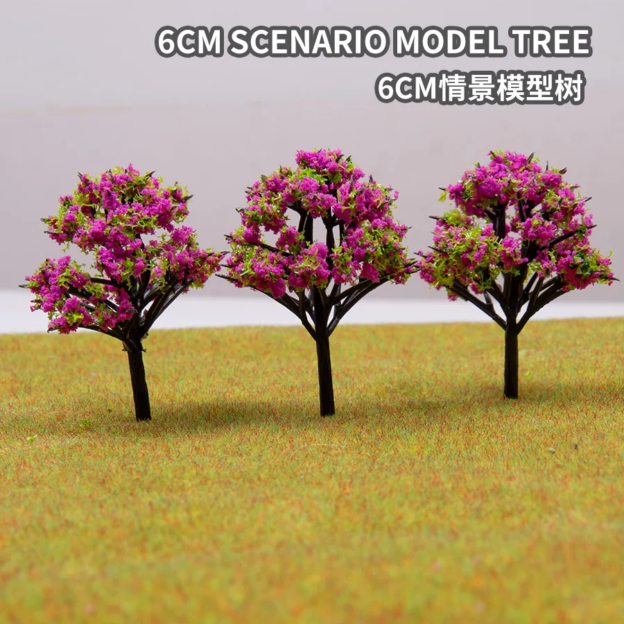 

Height 6CM Simulation Flower Tree DIY Artificial Plant Handmade Garden Decoration For Building Sand Table Layout Scene Kits