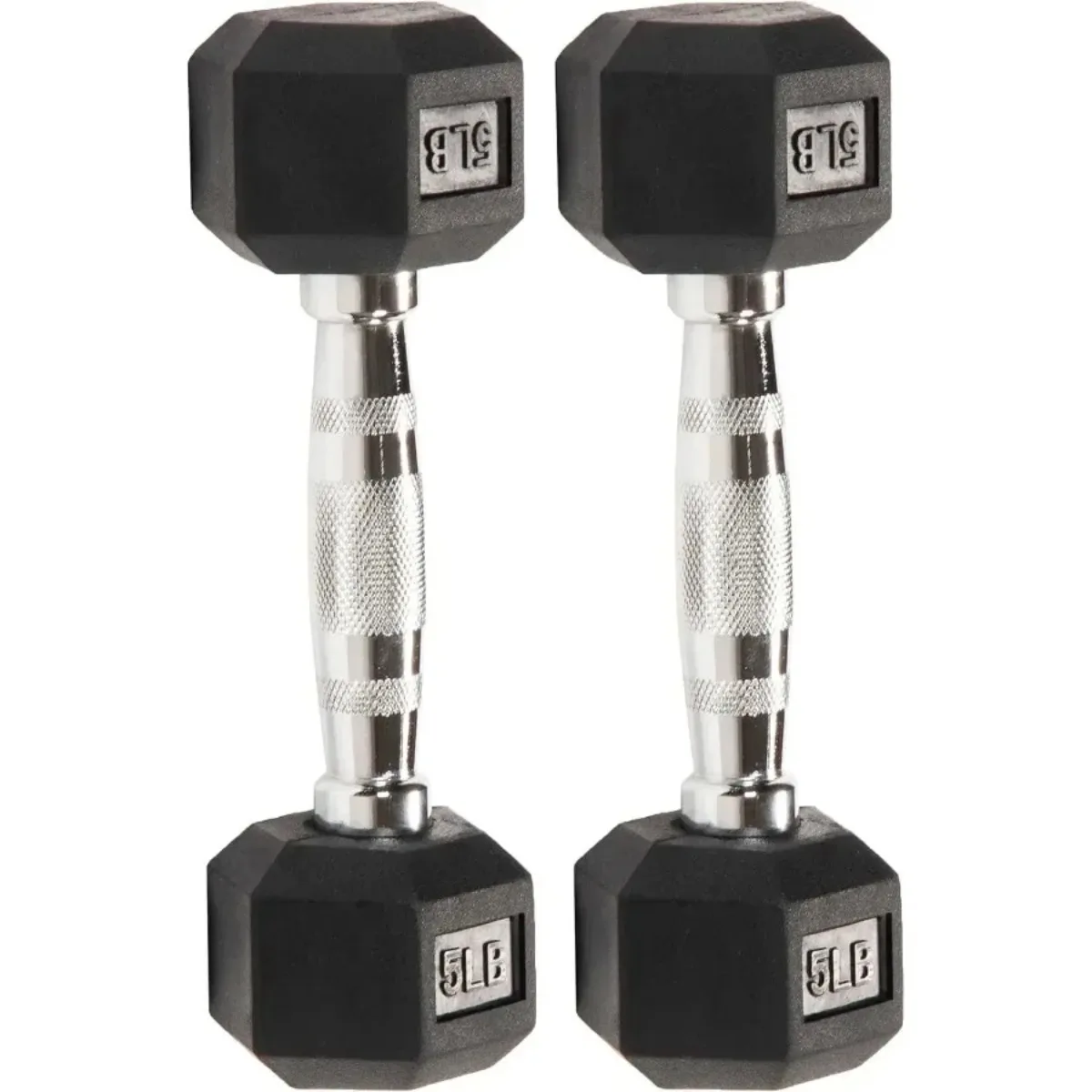 دمبل سداسي مغلف بالمطاط، مقاسات متعددة