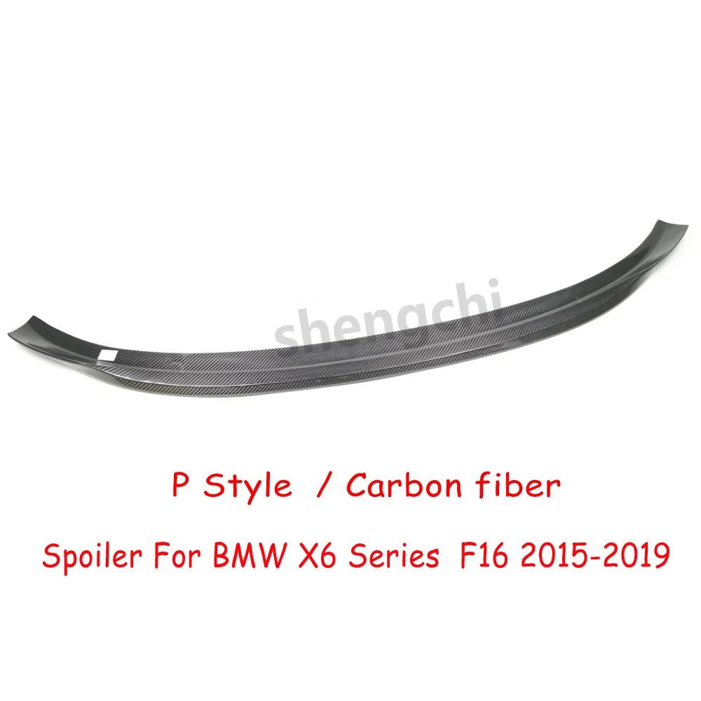 X6 Series F16 Performance Style Carbon Fiber Rear Trunk Spoiler for BMW X6M F86 sDrive35i xDrive35i xDrive50i Spoiler 2015-2019