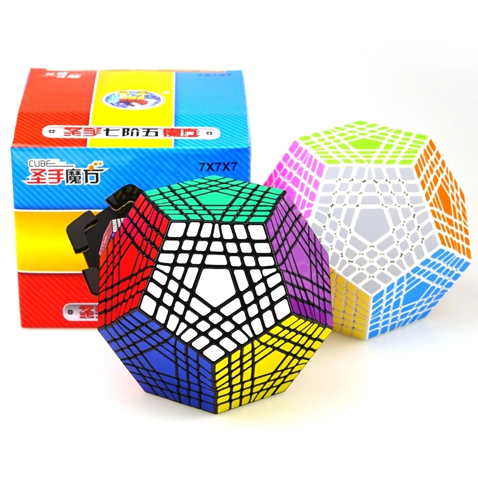 Shengshou 매직 큐브 7x7x7 매직 큐브 전문 Megaminx 큐브 스피드 큐브 퍼즐 큐브 정십이면체 cubo 교육 완구 Shengshou Magic Cube 7x7x7 Magic cube Professional Megaminx cube Speed cube Puzzle cubes Dodecahedron cubo Educational toys