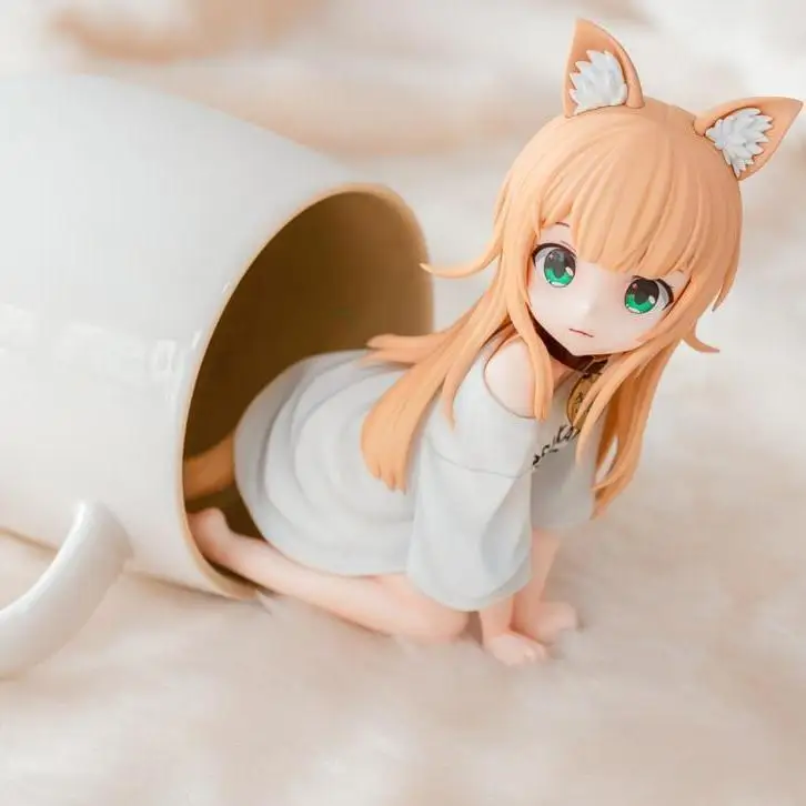 Paleta de 12cm de My Cat Is A Cute Girl, figura de Anime, modelo de niña, periféricos, figuras de acción, juguetes de regalo de cumpleaños, juego para niños