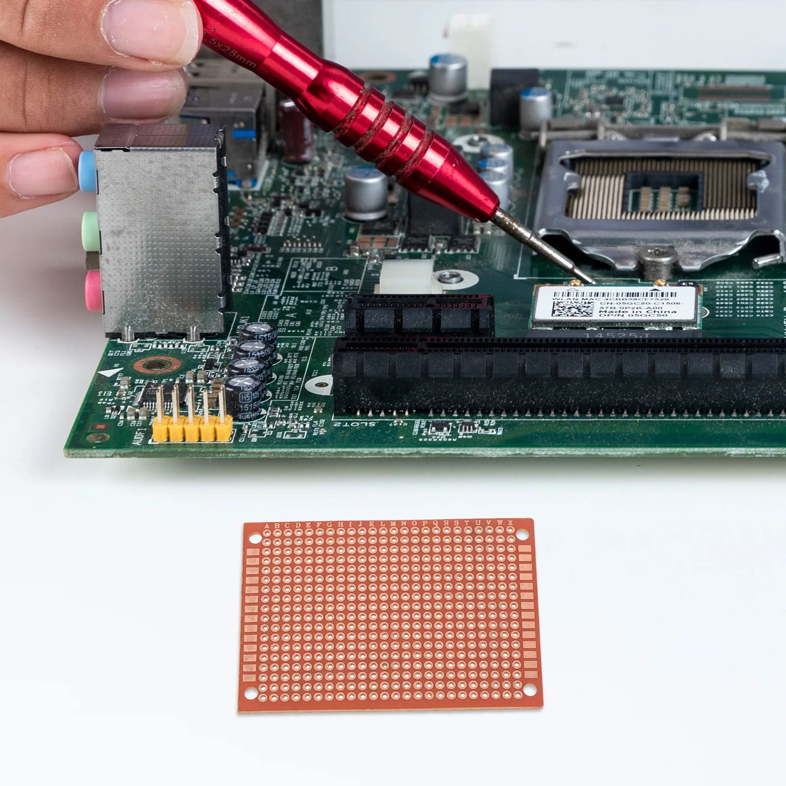 

1Set Beginner Soldering Kit Welding Learning Kit Circuit Board Electronics Training Materials DIY Practice Welding Plate