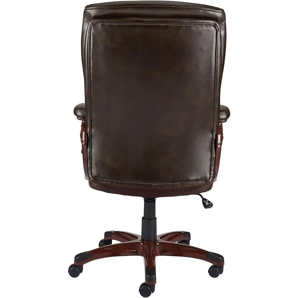 2263720 Westcliffe Bonded Leather Managers Chair Brown