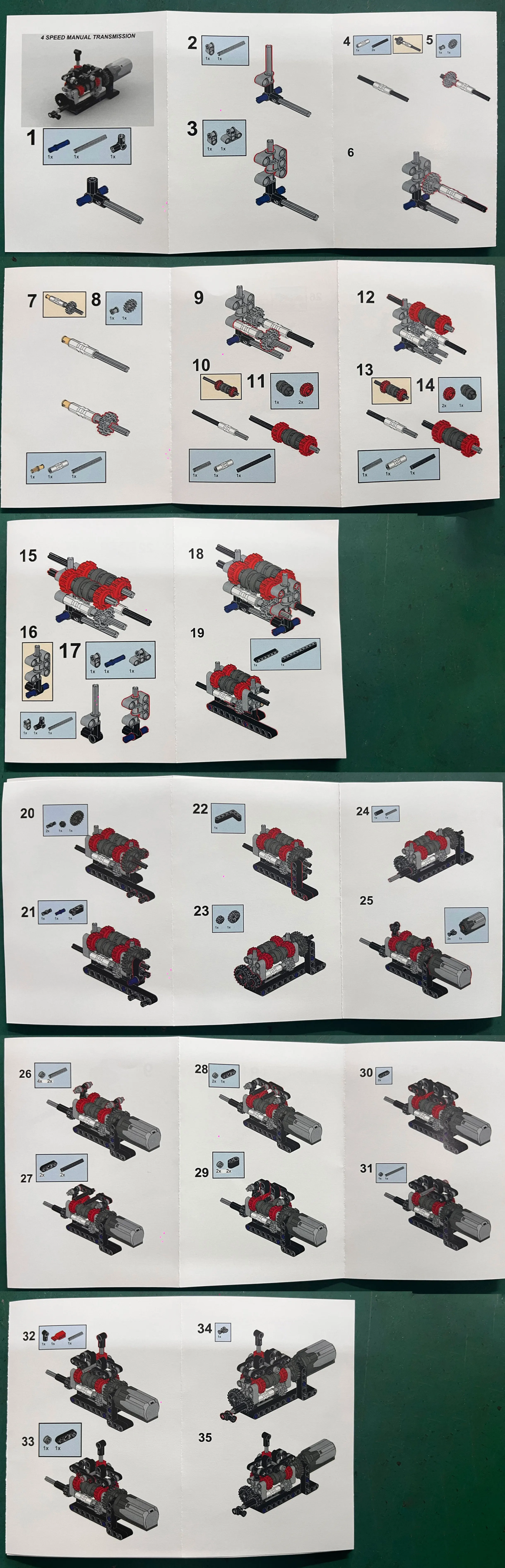 MOC High-tech 4-Gang Getriebe Modell Baustein 8883 M Motor Power Funktionen Bausteine 8881 AA Batterie Fall spielzeug Geschenk – Detail 10