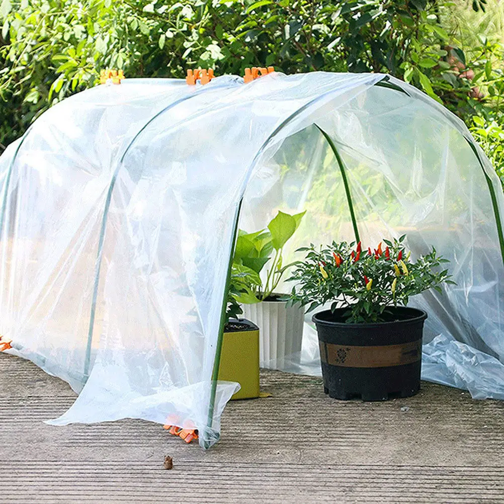 

Plant Freeze Protection Cover Greenhouse Film Clear Transparent Antifreeze Film for Shrubs Tomatoes Peppers Pumpkins Seedlings