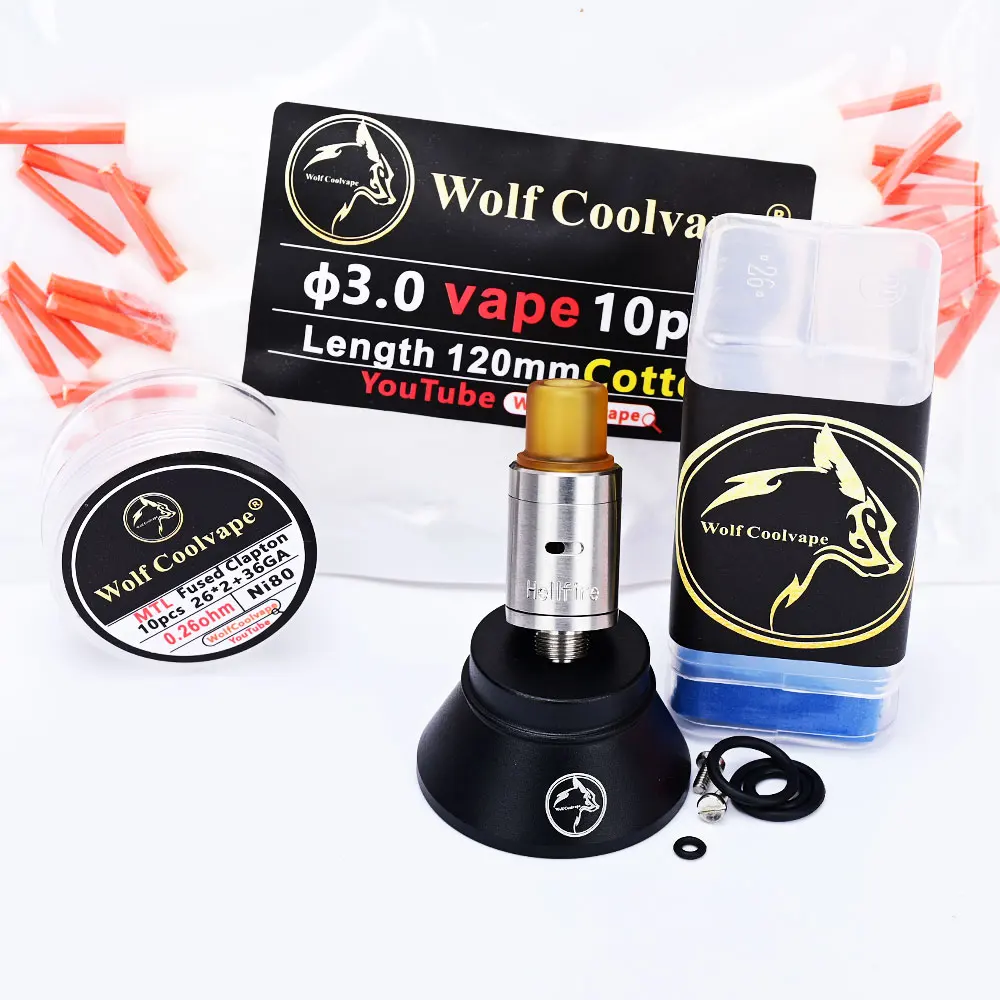 Wolfcoolvape Hellfire Viper V2 Rda Mtl Vape 14Mm Hellfire Rda Bf 316ss Rebuildable Druipende Verstuiver Mtl Vape Rda