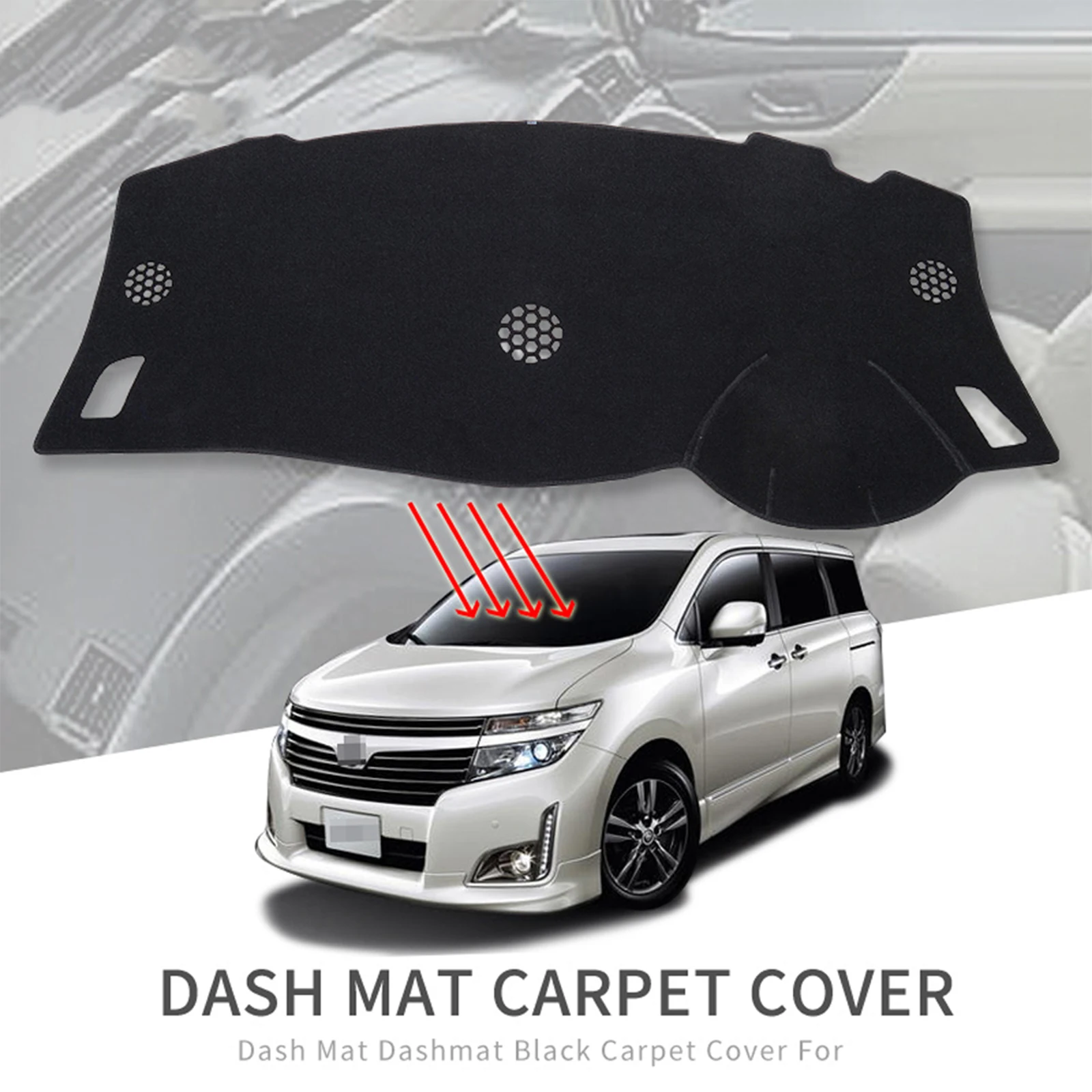 

for Nissan Elgrand E52 Car Dashboard Mat Sunshade Protective Carpet Dash Mat Dashmat