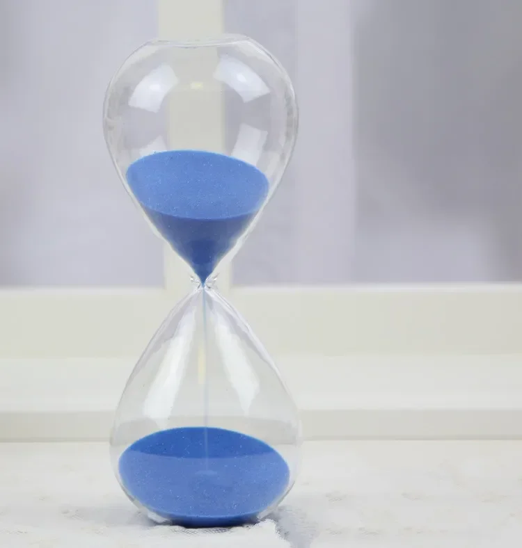 1PC 45 minutes Awaglass Hand-blown Timer clock Magnet Magnetic Hourglass ampulheta crafts sand clock hourglass timer JY 1189-6