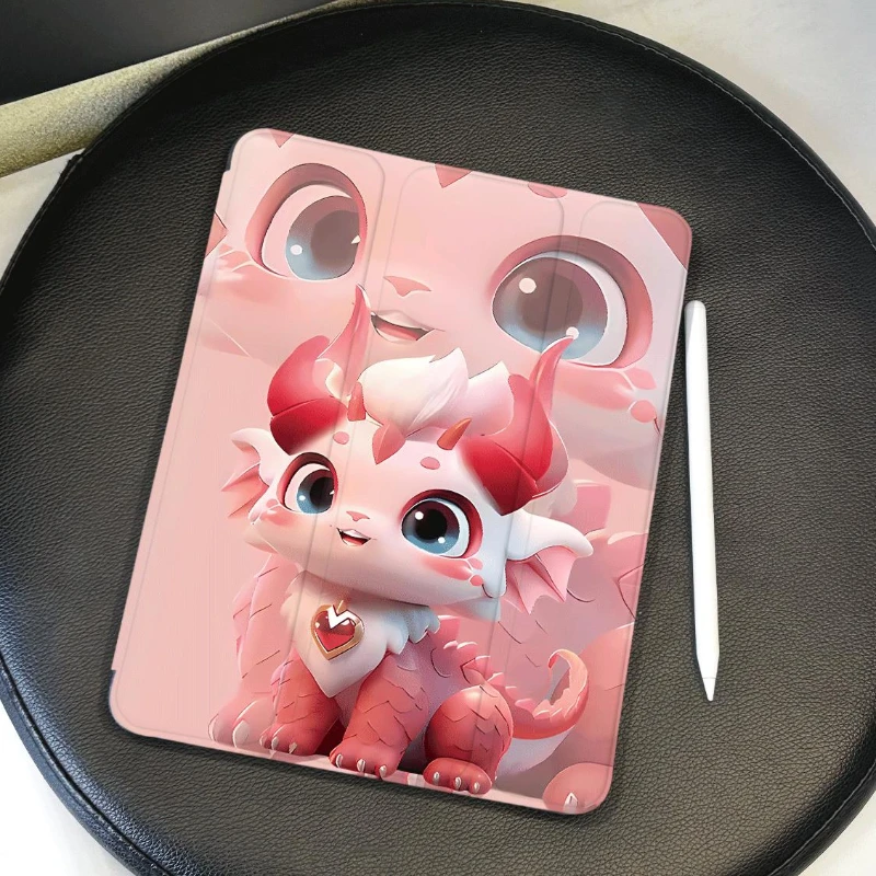 

IPad 10th Generation IPad Air 5 Air 4 10.9 Smart PU Case Ipad 2017 2018 9.7inch Air 2/3 10.5 Cute Pink Unicorn Detachable Cover
