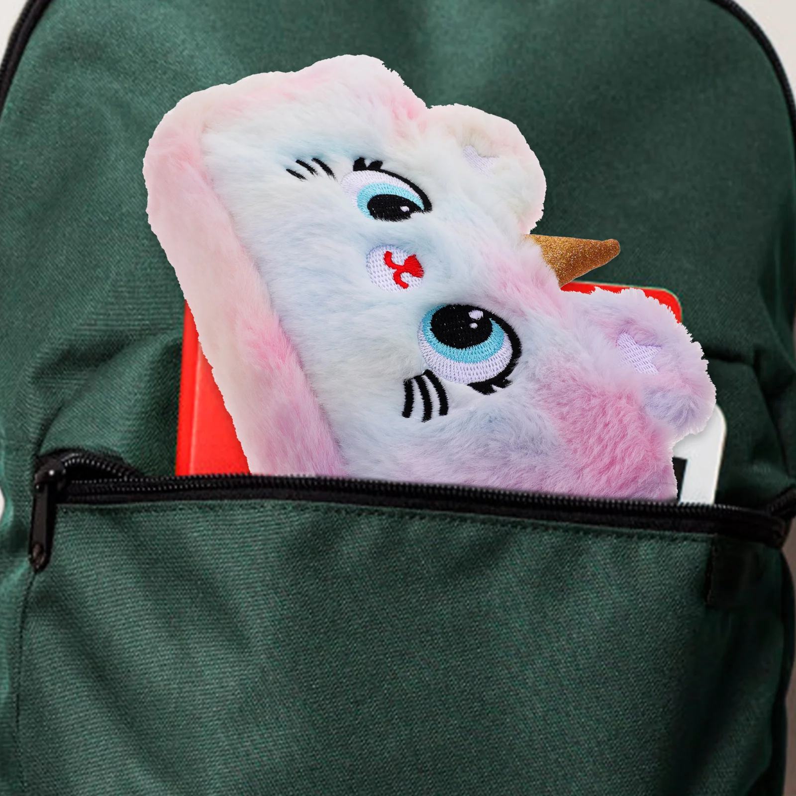 Unicorn Pencil Case Compact Size Large Storage Bag Multifunction Cute Students Plush Adorable