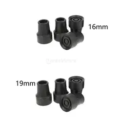 4 Pcs Anti Skid Rubber Walking Stick Ferrules Crutch Bottom Pads Heavy Duty Cane Bottom Ends Protector Spare Replacement