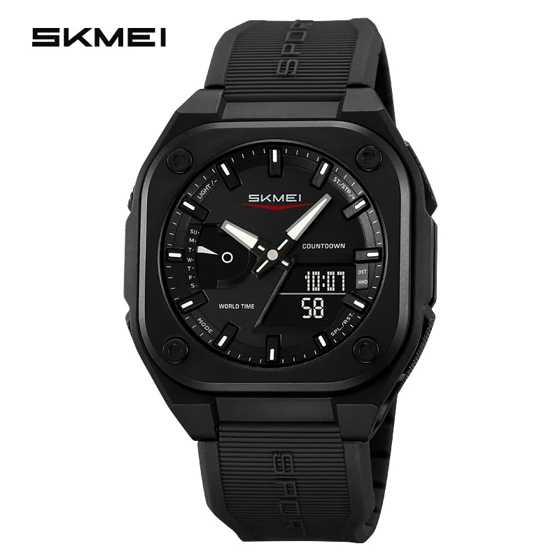 SKMEI New Digital Watch Fashion Sport Men's Wristwatch Countdown Daylight Saving Time with 5Alarm Clock Waterproof Watches