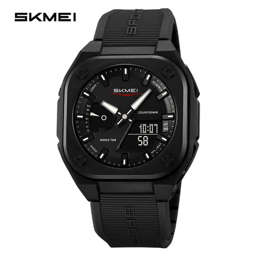 Imagen 1 del producto SKMEI 2328 Nuevo reloj digital Reloj de pulsera deportivo de moda para hombre Cuenta regresiva Tiempo de ahorro de luz diurna con 5 relojes de despertador a prueba de agua
