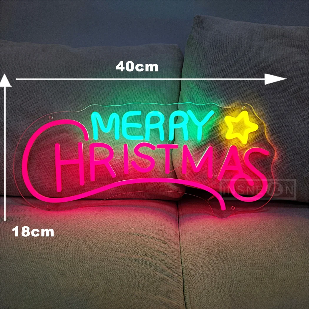 Feliz Natal LED Neon Light Signs, Novidade Art Decor, Quarto, Casa, Escritório, Bar, Clube, Festa