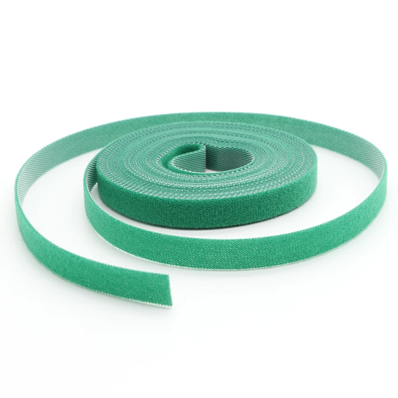 5M/Roll Green 10/15/20/25mm Cable Organizer USB Cable Winder Management nylon Free Cut Ties Mouse earphone Hoop Tape Protector