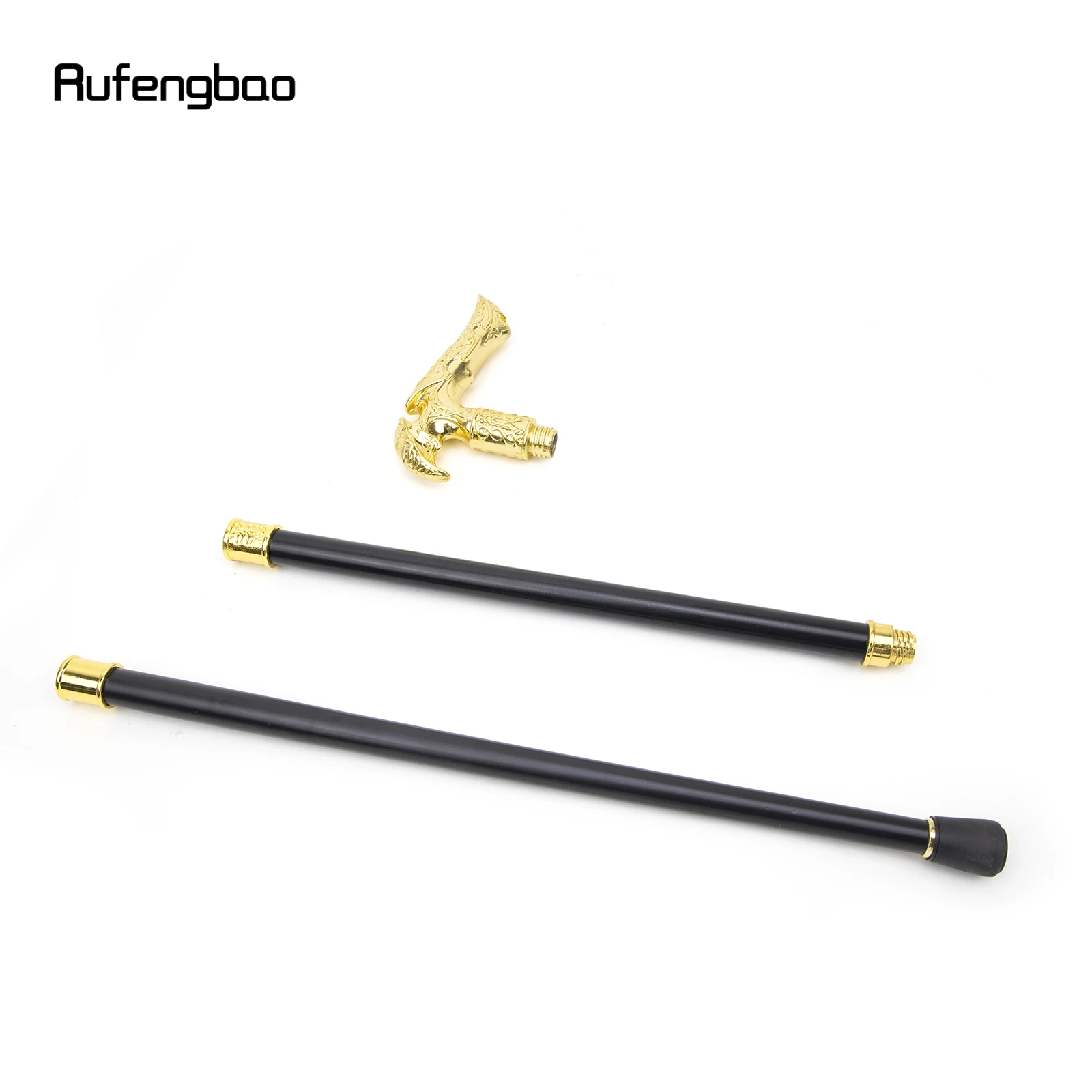 Gold Luxury Type Walking Cane Fashion Decorative Walking Stick Gentleman Elegant Cosplay Cane Knob Crosier 93cm