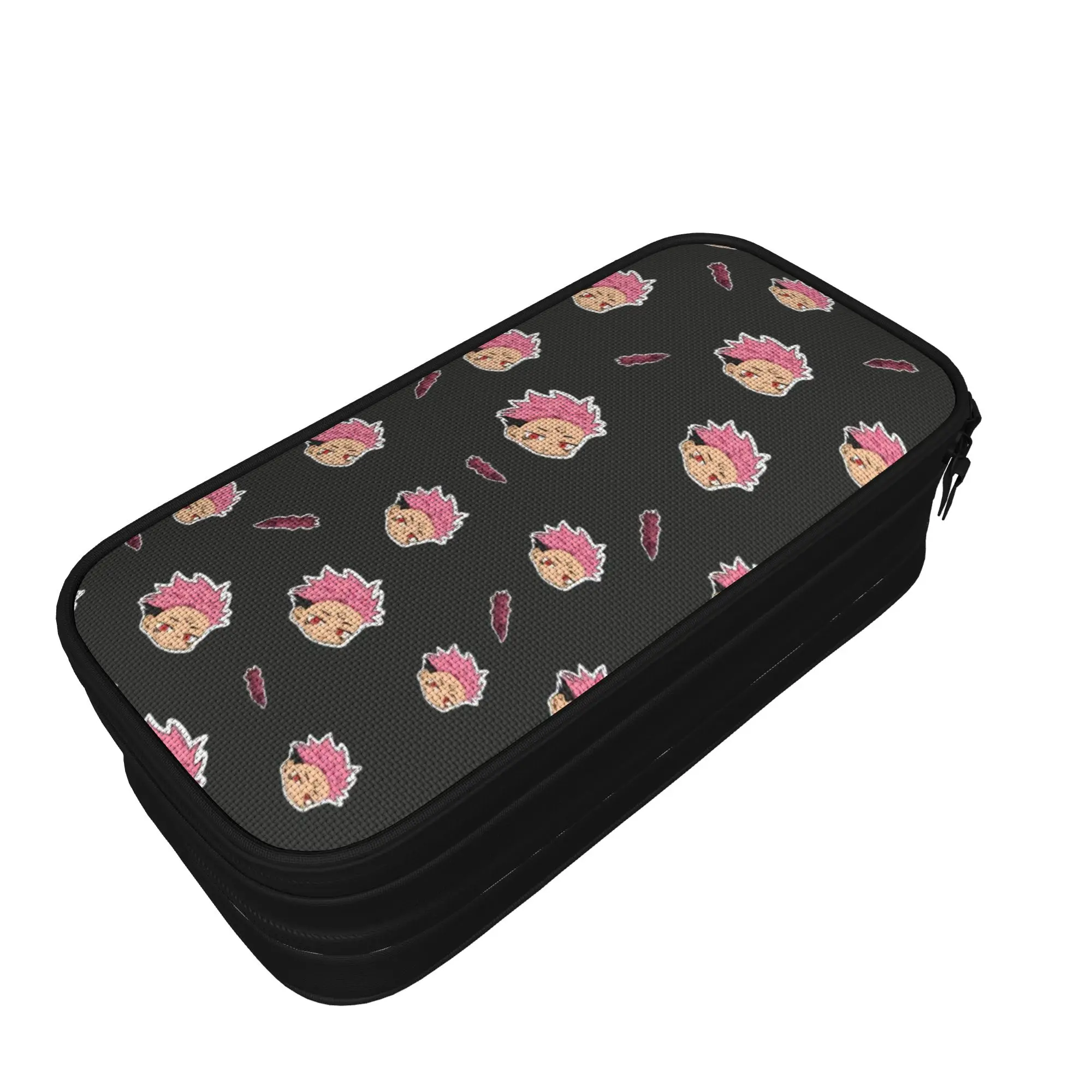 JJK Anime Ryomen Sukuna Pencil Case Creative  Pen Box Pencil Bags Girl Boy Big Capacity School Supplies Pencilcases,