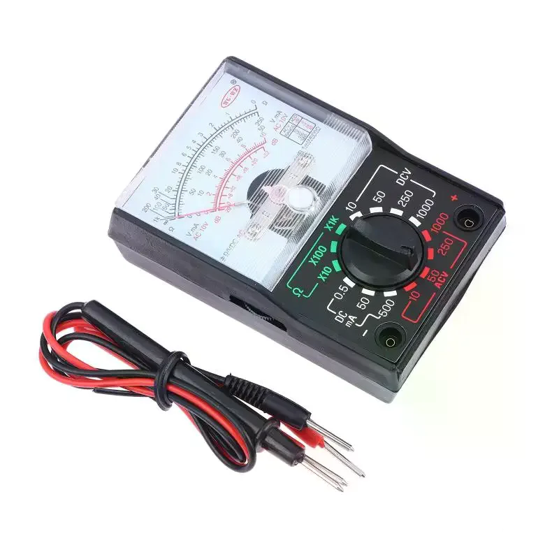 Portable Mini Electric Analog Multimeter Tester Handheld Pointer Voltage Multimeter School Student Experiment Supplies